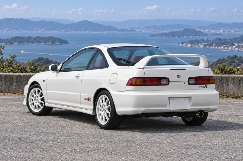 Трёхдверная Integra DC2. Четырёхдверный DB8 на этих иллюстрациях не показан.