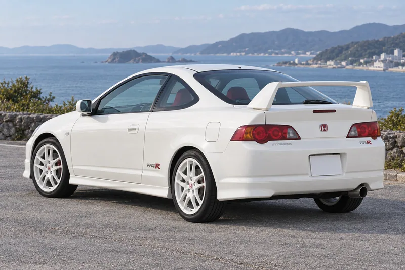 Integra DC5 с высоким антикрылом. Поздняя Type R также предлагалась с низким спойлером.
