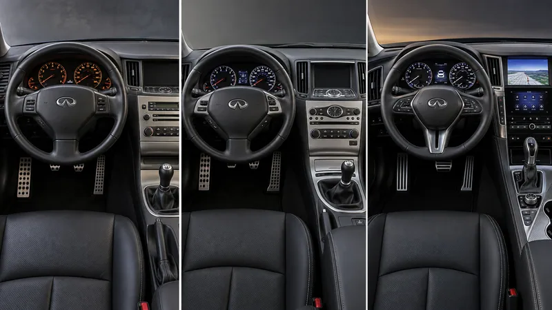 Интерьеры Infiniti G35, G37 и Q60