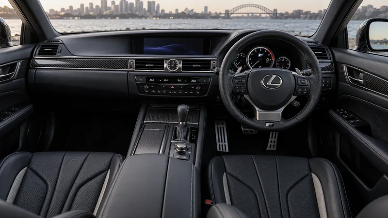 Праворульный салон Lexus GS F