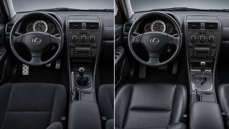 Салоны Lexus IS200 6MT и IS300 5AT