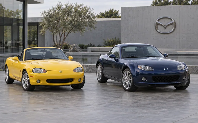 Сравнение Mazda MX-5 NB и NC в заводском облике