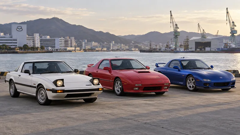 Три поколения Mazda RX-7 SA22C, FC3S и FD3S