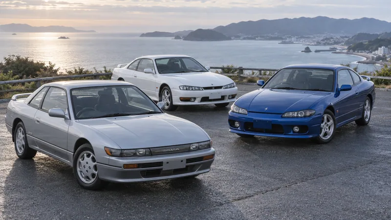 Nissan Silvia S13, S14 и S15 в заводском облике