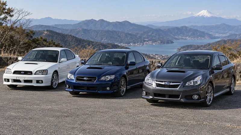 Subaru Legacy B4 RSK, 2.0GT и 2.5GT трёх поколений