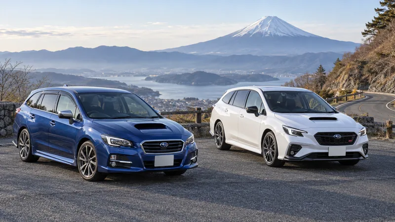 Subaru Levorg первого и второго поколения в заводском облике