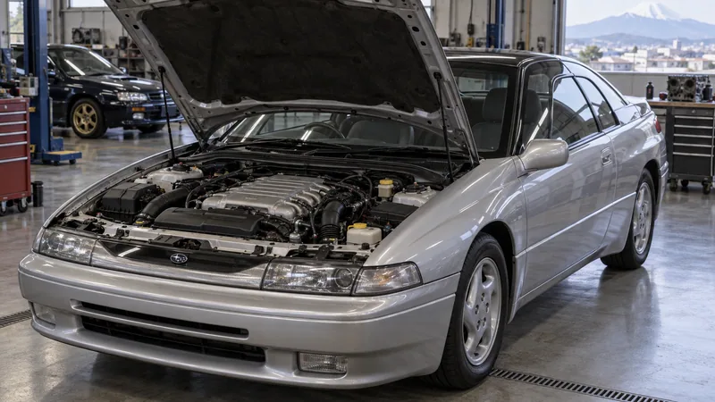 Моторный отсек Subaru SVX с двигателем EG33