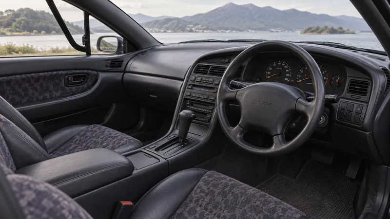 Салон Subaru Alcyone SVX с окном внутри окна