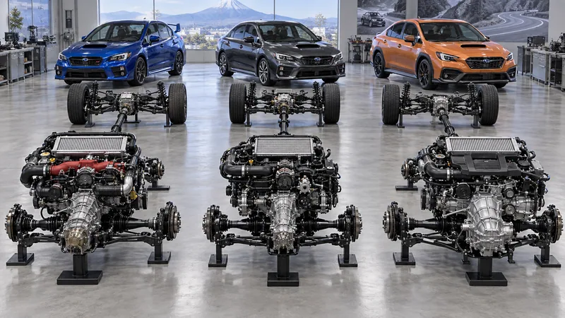 Двигатели EJ20, FA20 и FA24 с системами полного привода Subaru WRX