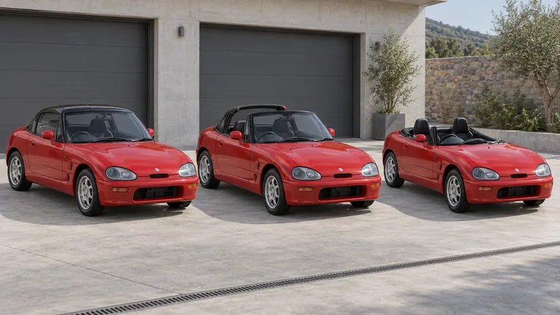 Suzuki Cappuccino в конфигурациях coupe, targa и roadster
