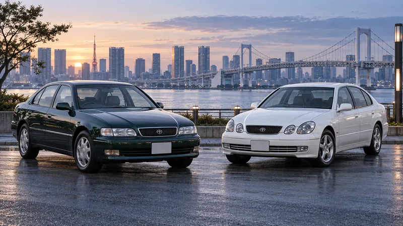 Toyota Aristo JZS147 и JZS161 в Токио