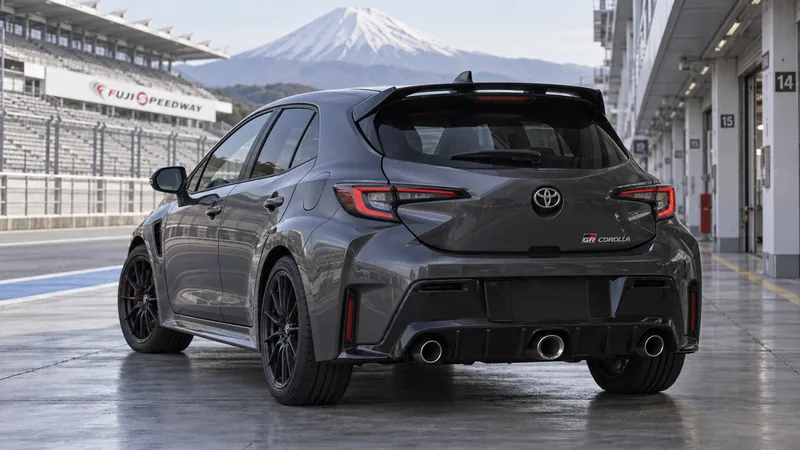 Toyota GR Corolla с тройным выпуском сзади