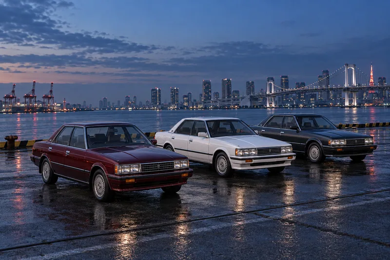 Три поколения Toyota Mark II X60, X70 и X80 в заводском облике