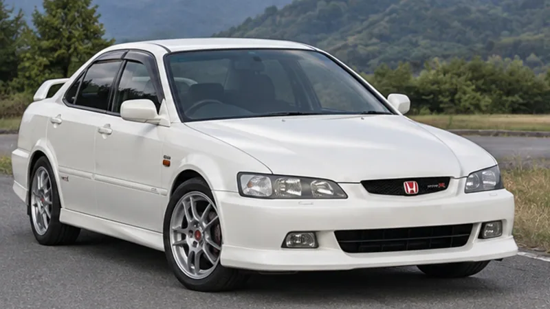 Белый Honda Accord Euro R CL1 заводского вида