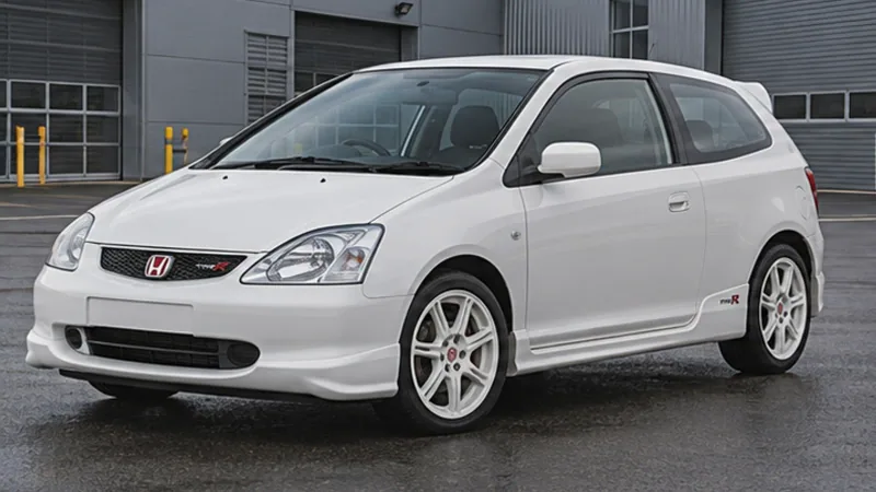 Белый Honda Civic Type R EP3 заводского вида