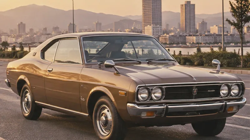 Бронзовая Mazda RX-4 hardtop coupe 1970-х