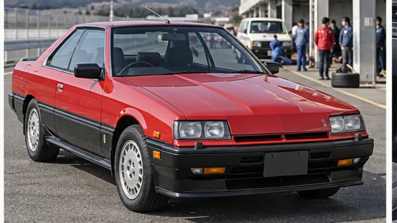 Красно-чёрный Nissan Skyline 2000 Turbo RS DR30