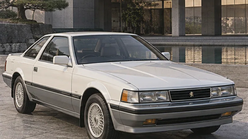 Белая Toyota Soarer Z10 2800GT