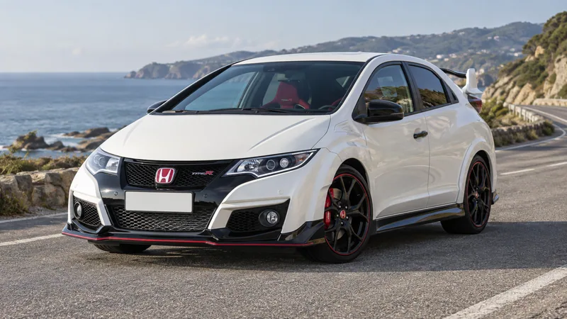 Белый Honda Civic Type R FK2
