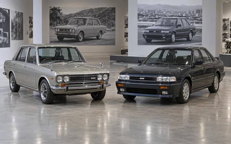 Datsun Bluebird 510 SSS и Nissan Bluebird U12 SSS