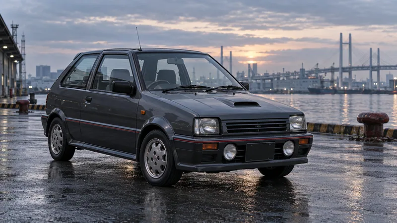 Nissan March Super Turbo EK10 на набережной