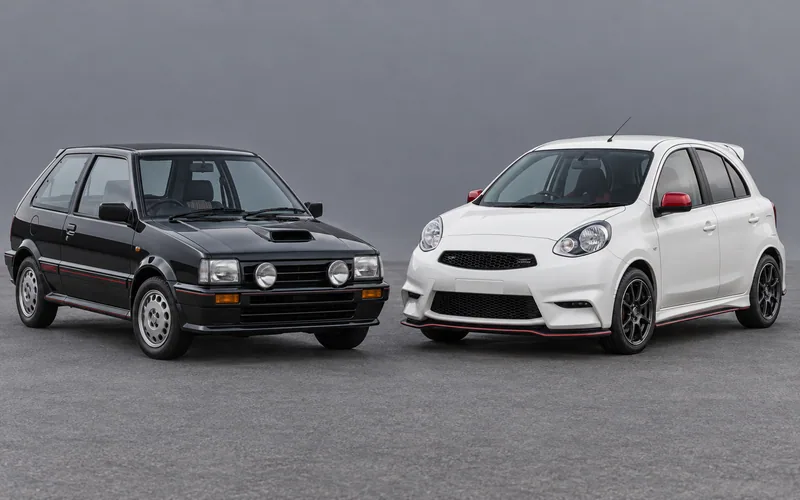 Nissan March Super Turbo EK10 и March Nismo S K13