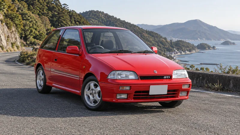 Красный Suzuki Swift GTi SF413
